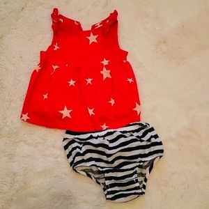 Old Navy Red White and Blue Set (6-12M)
